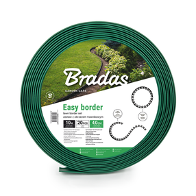 Dobes apmale Bradas Easy Border, 1000 cm x 4 cm, zaļa krās.
