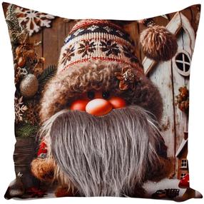 Kalėdinis dekoratyvinės pagalvėlės užvalkalas JCLC-04, pilka/ruda/smėlio, 40 cm x 40 cm