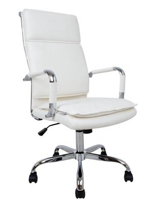 Darbo kėdė Home4you Ultra 27506, 54.5 x 60 x 106.5 - 116.5 cm, balta sp.