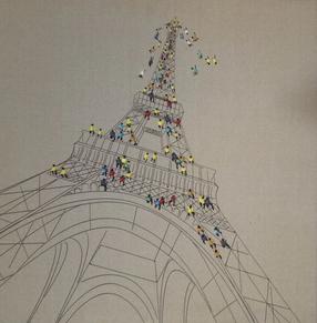Картина маслом Kayoom Trip To Paris, 80 см x 80 см