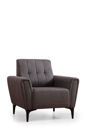 Atpūtas krēsls Atelier Del Sofa Hamlet, tumši pelēka krās., 90 cm x 95 cm x 77 cm