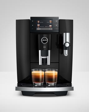 Automātiskais kafijas automāts JURA E8 PIANO BLACK (ED), melna krās.