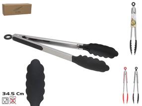 Köögitangid Kitchen&GO, 34.5 cm, 4 cm, must v./hõbe v.