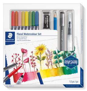 Värvimise (maalimise) komplekt Staedtler, ühepoolsed, mitmevärviline, 12 tk