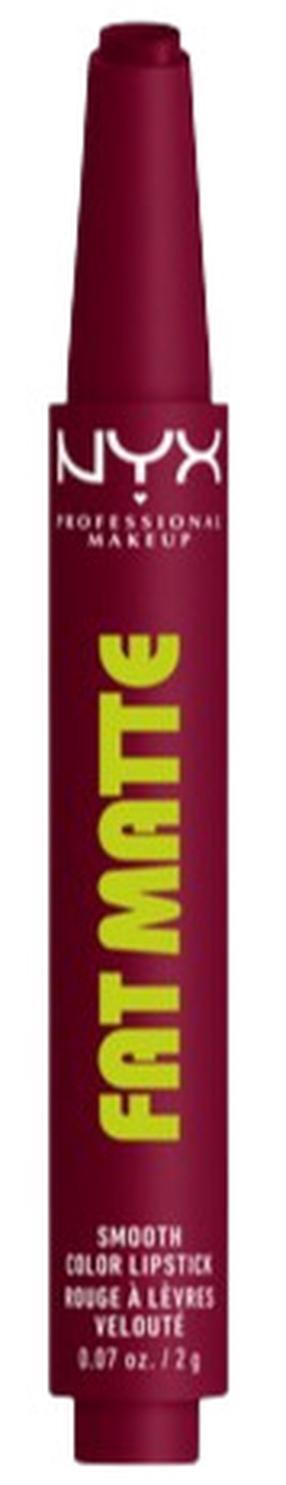 Lūpų dažai NYX Professional Makeup Fat Matte, 2 g, berry smooth sp.