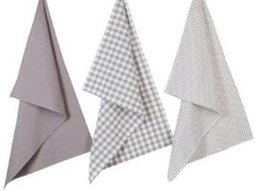  Virtuvinių rankšluosčių rinkinys Atmosphera Assorted 146139, (spalva/dizainas parenkami atsitiktine tvarka), 70 cm x 45 cm, 3 vnt.