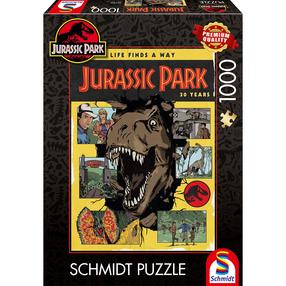 Пазл Schmidt 30 Years Of Jurassic Park Life Finds A Way, 69.3 см x 49.3 см, 1000 шт., многоцветный