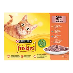 Влажный корм для кошек Friskies, рыба, 0.085 кг x 12 шт.