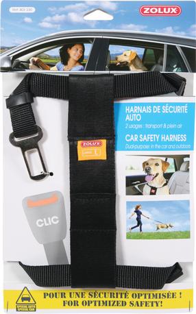 Petnešos šunims Zolux Safety Harness, juoda sp., L