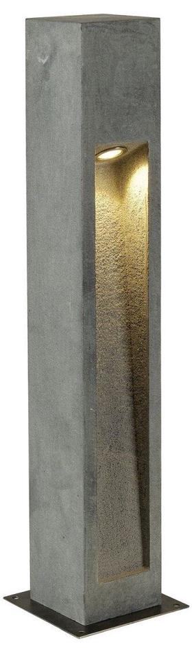 Brīvi stāvošs āra gaismeklis SLV Arrock Stone, 9W, LED, IP55, pelēka krās., 12 cm x 75 cm