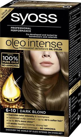 Plaukų dažai Syoss Oleo Intense, dark blond, Dark Blond 6-10, 50 ml