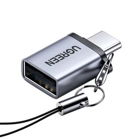 Adapteris Ugreen US270 USB-C - USB, USB-C male/USB female, pilka sp.