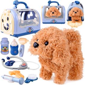 Rotaļlietu ārsta komplekts, veterinārārsta komplekts Medical Pet Cage, daudzkrāsaina