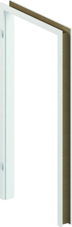 Durų stakta Domoletti, 210.8 cm x 98.6 cm x 12 cm, kairinė, balta sp.