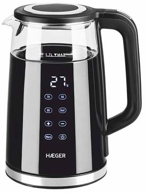 Elektrinis virdulys Haeger EK-DIG.028A, 1.7 l, skaidri sp./juoda sp.