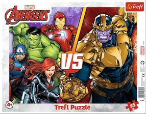 Dėlionė Trefl Marvel The Invincible Avengers Team 31427, 28.5 cm x 36.5 cm, 25 vnt., įvairių spalvų
