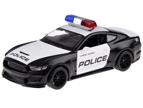 Rotaļu policijas mašīna MSZ Ford Shelby GT350, melna krās.