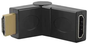 Adapteris Qoltec HDMI male, HDMI female, melna krās.