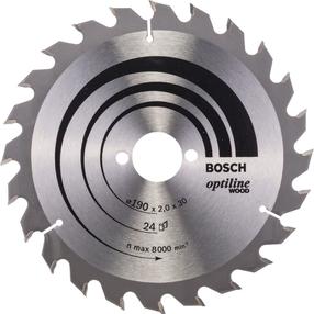 Saeketas Bosch Optiline, 190 mm x 30 mm