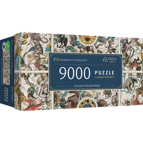 Dėlionė Trefl Prime Ancient Maps 81031, 92.8 cm x 198.6 cm, 9000 vnt., įvairių spalvų