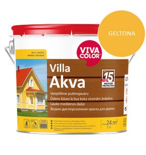 Fasāžu krāsa Vivacolor Villa Akva, dzeltens krās., 2.7 l