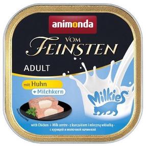 Šlapias kačių maistas Animonda Vom Feinsten Chicken + Milk Core, vištiena/pienas, 0.1 kg