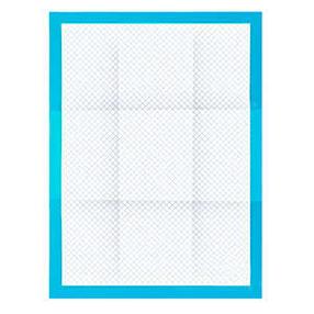Koera treeningmatt XL15601, 33 x 45 cm, XL, 33 cm x 45 cm, 100 tk sinine v. / valge v.