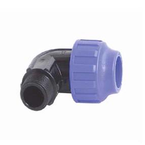 Vandentiekio alkūnė STP Fittings Sia, 1 1/4 colio - Išorinis sriegis, Ø40 mm, 90 °, 16 Bar