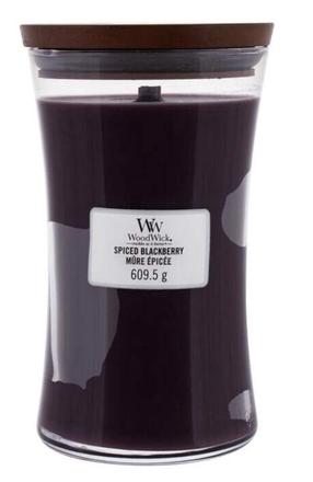 Свеча, ароматическая WoodWick Spiced Blackberry, 120 час, 609.5 г, фиолетовый цв.