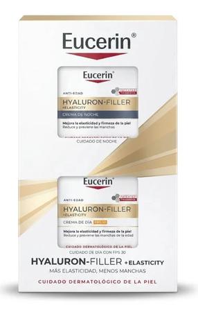 Sejas krēma komplekts Eucerin Hyaluron Filler + Elasticity, 100 ml, SPF 30, 2 gab.