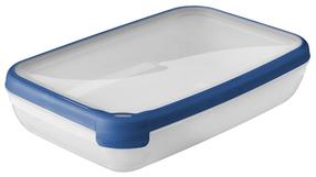 Dėžutė maistui Curver Grand Chef Eco 252933, 2.6 l, 30 cm x 20 cm, skaidri sp./mėlyna sp.