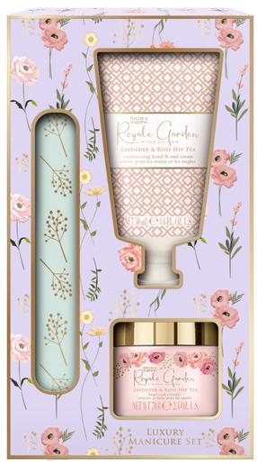 Rankų priežiūros rinkinys Baylis & Harding Royale Garden Luxury Manicure, 3 vnt.