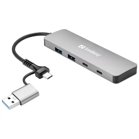 USB sadalītājs Sandberg USB-C/A to 2xUSB-A+2xUSB-C Hub
