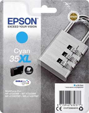 Картридж для струйного принтера Epson 35XL, синий цв.