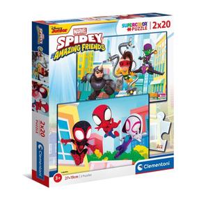 Пазл 2in1 Clementoni Spidey And His Amazing Friends 24794, 19 см x 27 см, 40 шт., многоцветный