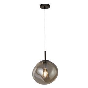 Šviestuvas kabinamas Searchlight Twisted Sphere, E27, 1 x 60 W, pilka sp. / juoda sp., 28 x 28 cm