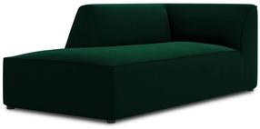 Sofa Micadoni Home Ruby Velvet Chaise Longue, tamsiai žalia sp., kairinė, 181 x 93 cm x 69 cm