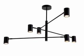 Lampa karināms Light Prestige Snow LP-731/6P, GU10, 6 x 8 W, melna krās. / melna krās.