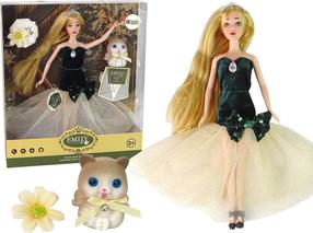 Кукла с аксессуарами Lean Toys Emily, 30 см, черный цв.