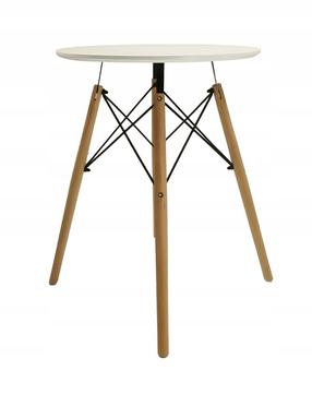 Stalas Carol, balta sp., 60 cm x 60 cm x 75 cm