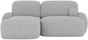Kampinė sofa - lova Tesalia Royal 01, pilka sp., kairinė, 150 x 247 cm x 93 cm