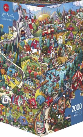Dėlionė Heye Go Camping, 2000 vnt.