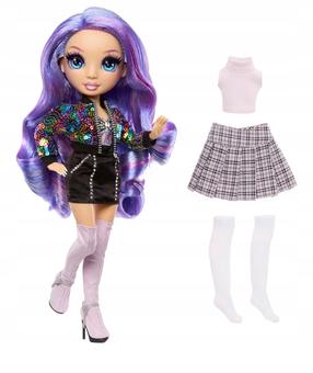 Lėlė su priedais Rainbow High Style Icons Violet, 28 cm, violetinė sp.