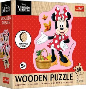 Деревянный пазл Trefl Disney Happy Minnie 20279, 18 см x 10 см, 50 шт., многоцветный