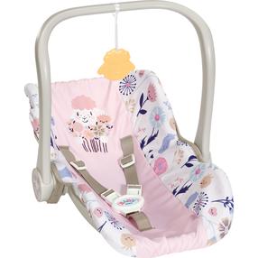 Automobilinė kėdutė lėlei Zapf Creation Baby born Flowers, rožinė sp.