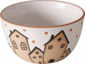 Bļoda Boltze Inken, balta krās./brūngans krās., 15 cm, 0.54 l