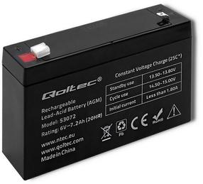 UPS akumuliatorius Qoltec 53072, 7.2 Ah