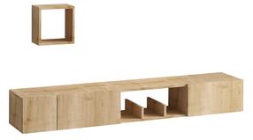 Svetainės baldų komplektas Kalune Design Avior, vidaus, ąžuolo sp.