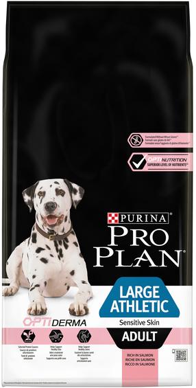 Sausā suņu barība Purina Pro Plan Large Athletic Sensitive Skin Salmon, lasis, 14 kg