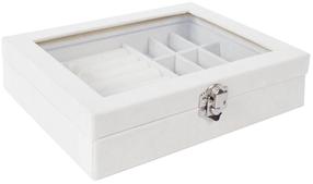 Papuošalų dėžutė Home4you Sezane 88375, 20 cm, balta sp.